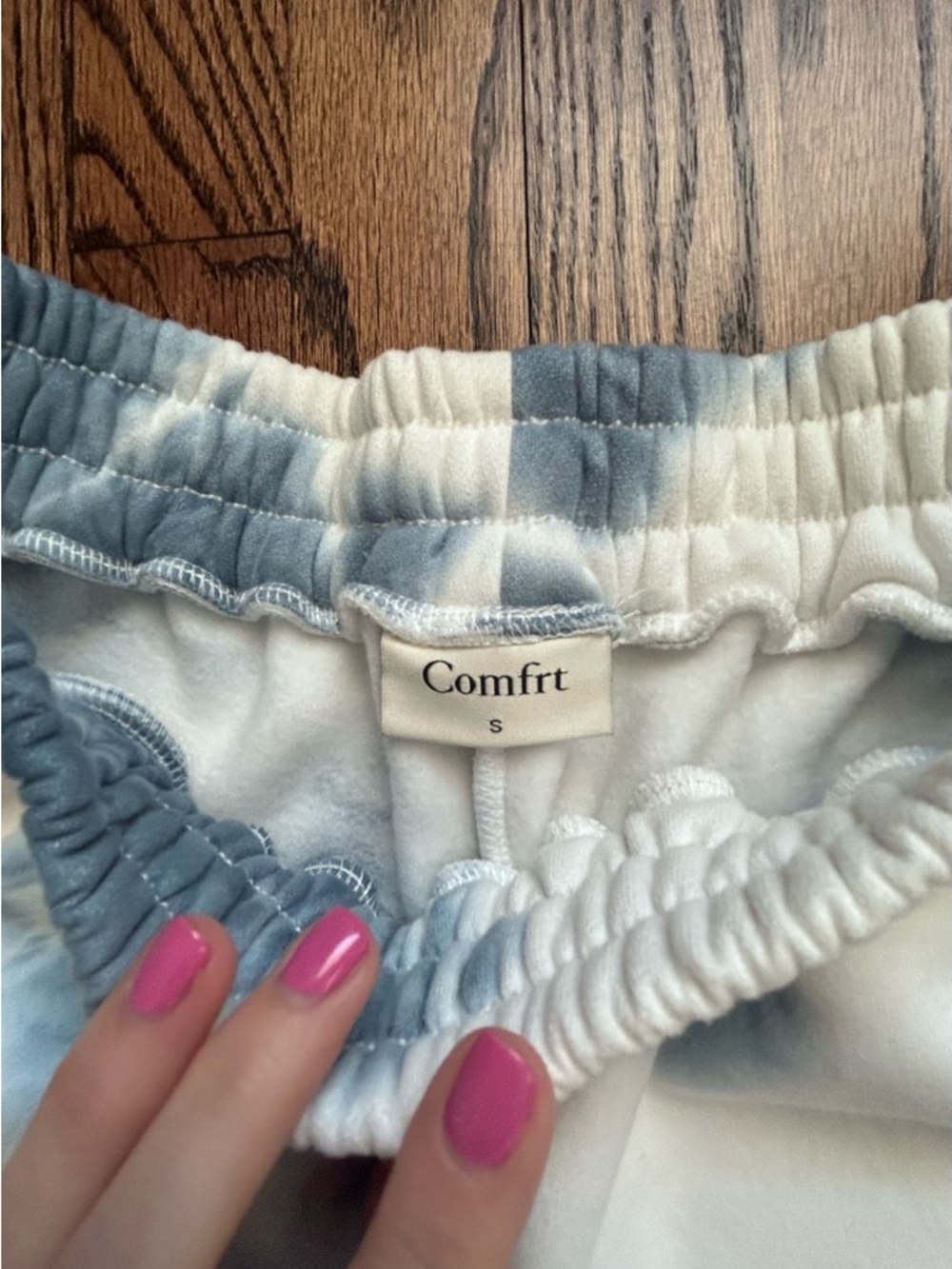 Comfrt Brand Blue Tie-Dye Hoodie & Sweatpants Set - Women's - Size Small - Picture 7 of 10